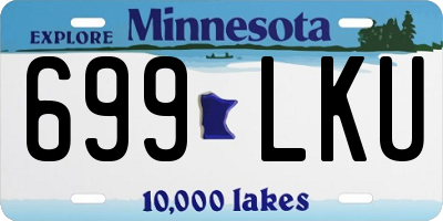 MN license plate 699LKU