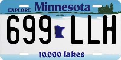 MN license plate 699LLH