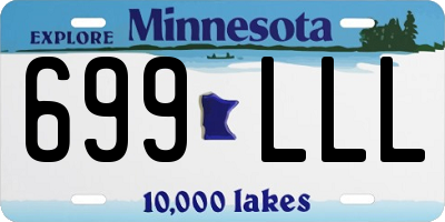 MN license plate 699LLL