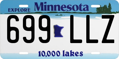 MN license plate 699LLZ