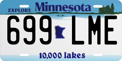 MN license plate 699LME