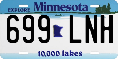 MN license plate 699LNH