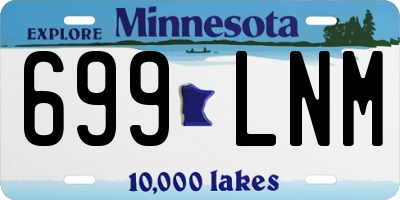 MN license plate 699LNM