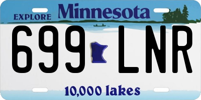 MN license plate 699LNR