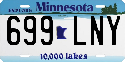 MN license plate 699LNY