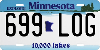 MN license plate 699LOG