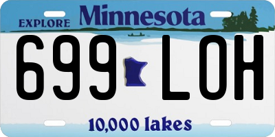 MN license plate 699LOH