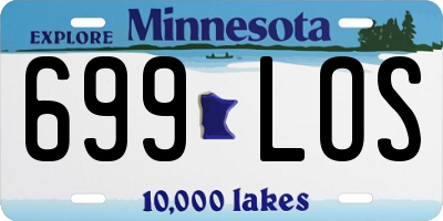 MN license plate 699LOS