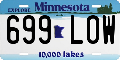 MN license plate 699LOW
