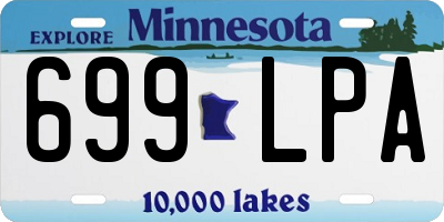 MN license plate 699LPA