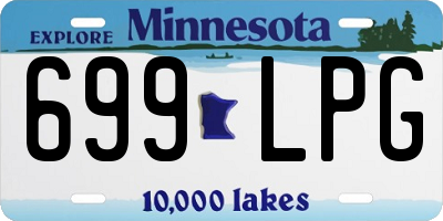 MN license plate 699LPG