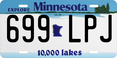 MN license plate 699LPJ