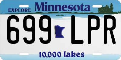 MN license plate 699LPR