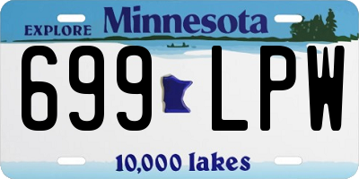 MN license plate 699LPW
