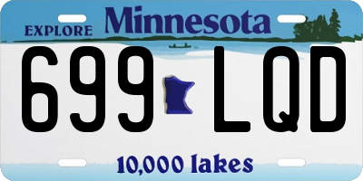 MN license plate 699LQD