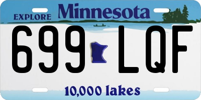 MN license plate 699LQF