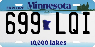 MN license plate 699LQI