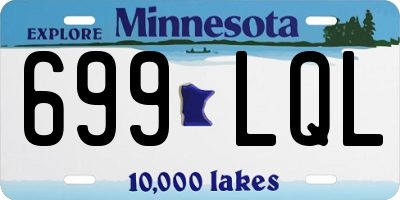 MN license plate 699LQL