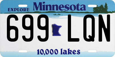 MN license plate 699LQN