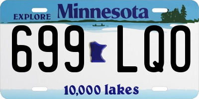 MN license plate 699LQO