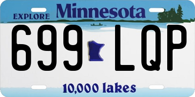 MN license plate 699LQP