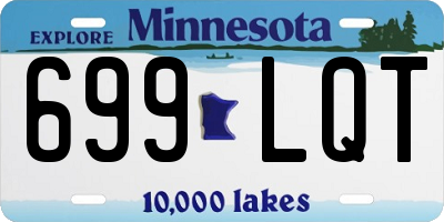 MN license plate 699LQT