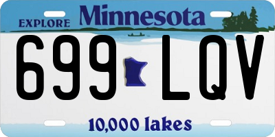 MN license plate 699LQV