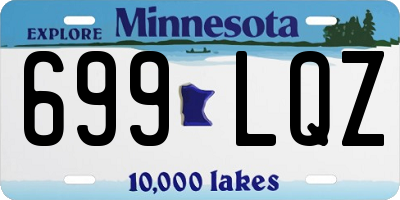 MN license plate 699LQZ