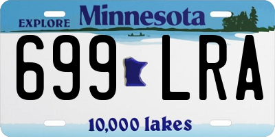 MN license plate 699LRA