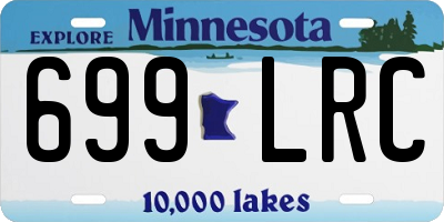MN license plate 699LRC