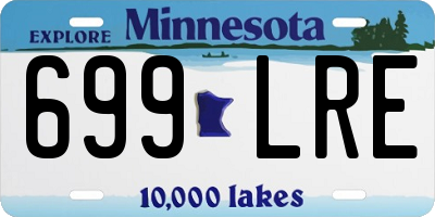 MN license plate 699LRE