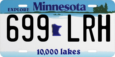 MN license plate 699LRH
