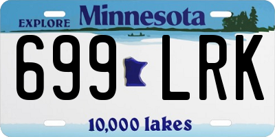 MN license plate 699LRK
