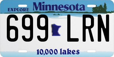 MN license plate 699LRN