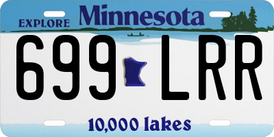 MN license plate 699LRR
