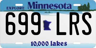 MN license plate 699LRS
