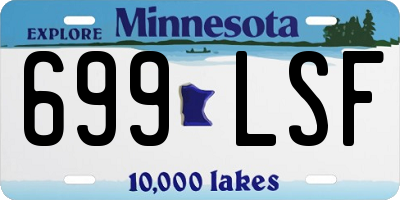MN license plate 699LSF