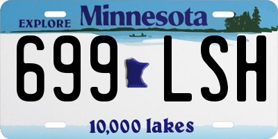 MN license plate 699LSH