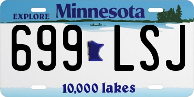 MN license plate 699LSJ