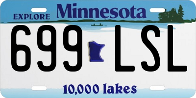 MN license plate 699LSL