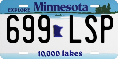 MN license plate 699LSP