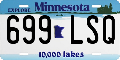 MN license plate 699LSQ