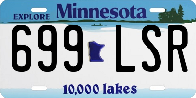 MN license plate 699LSR