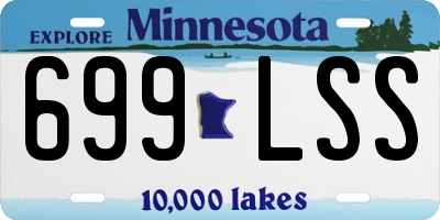 MN license plate 699LSS