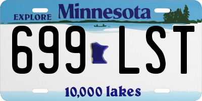 MN license plate 699LST