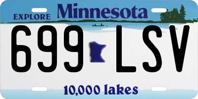 MN license plate 699LSV