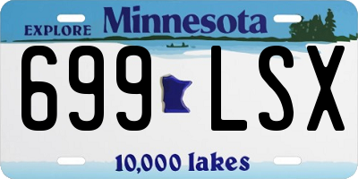 MN license plate 699LSX
