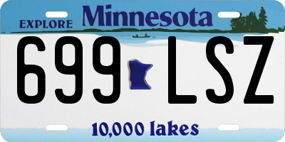 MN license plate 699LSZ