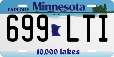 MN license plate 699LTI