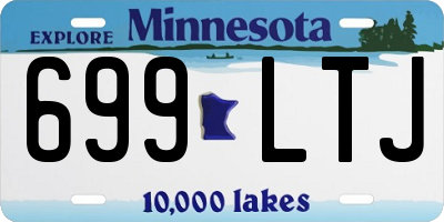 MN license plate 699LTJ
